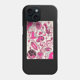 Witchy doodles Phone Case