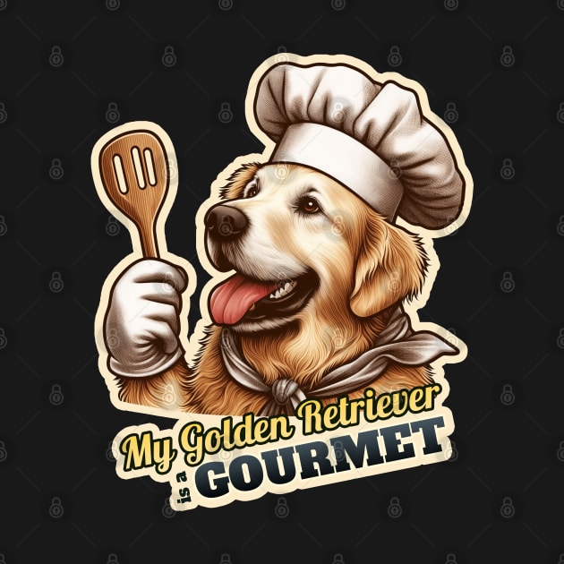 Chef Golden Retriever by k9-tee