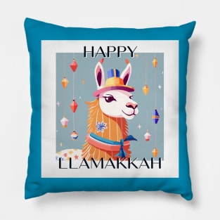 Happy Llamakkah! Pillow