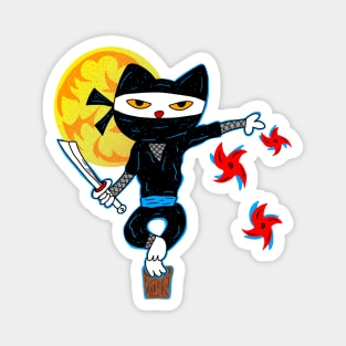 The Ninja Cat Magnet