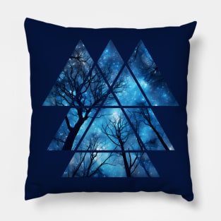 Geometric Night Sky for Astronomers, Star Gazers, Campers Pillow