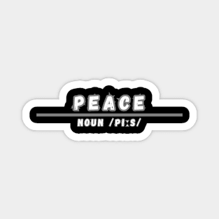 Word Peace Magnet