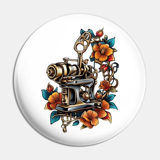 machine gun Pin by Dandeliontattoo