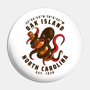 Oak Island, NC Octopus Summer Vacation Pin