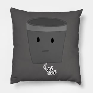 character pot expression flat Pillow