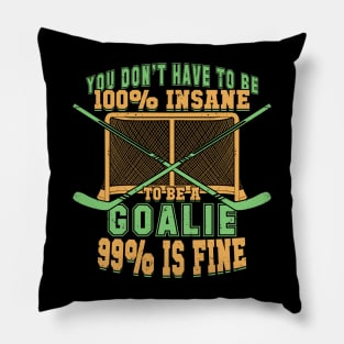 Ice Hockey Goalie Goaltender Gift Pillow