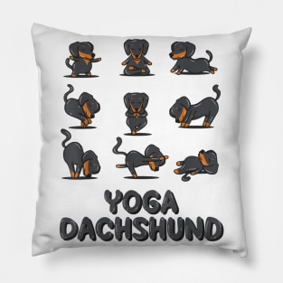 Dachshund Yoga Pose Pillow