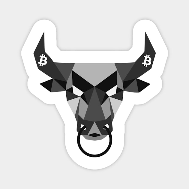 Bitcoin Bull Magnet by CryptoDeity