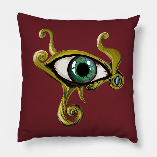 Eye of God Horus Pillow by Markyartshop