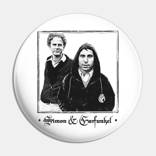 Simon & Garfunkel --- Vintage Faded-Style Aesthetic Pin