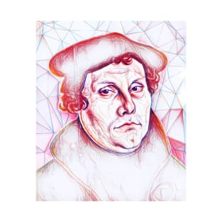 Martin Luther Portrait | Martin Luther Artwork | Line Art T-Shirt