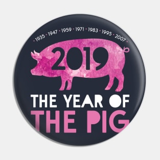 2019 The Year of the Pig Chinese Zodiac sign animal t-shirt Pin