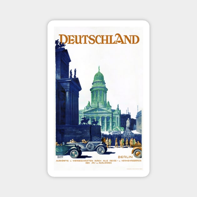 Vintage Travel Poster Germany Deutschland Magnet by vintagetreasure