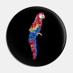 Jewelry Scarlet Macaw Pin