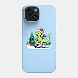 Christmas T-Rex Phone Case