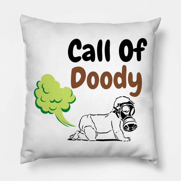 Call Of Doody Funny Baby Pillow by FoxyChroma