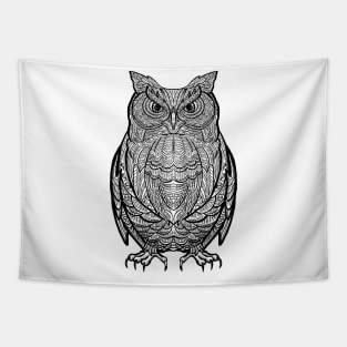 Owl in doodle style Tapestry