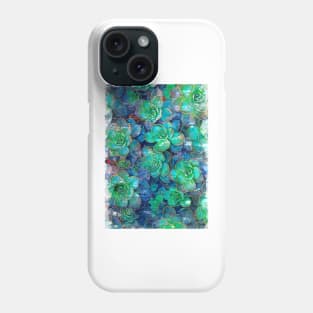 Succulents Plant Marker Sketch - For plant lovers Phone Case