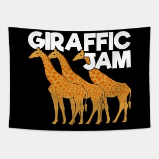 Giraffic Jam Funny Giraffe Animal Keeper Gift Tapestry