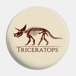 Triceratops Skeleton Pin