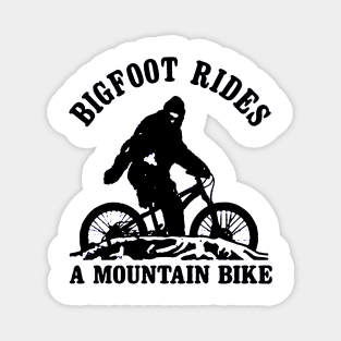 Bigfoot Riding A Mountain Magnet