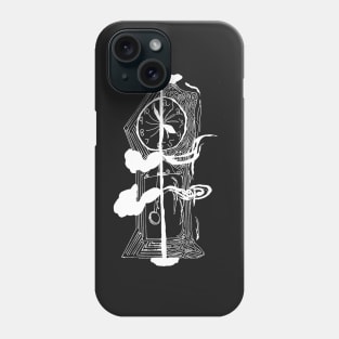 Haunted Clock (white) Phone Case