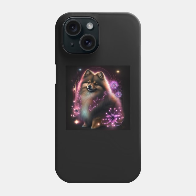 Shimmering Finnish Lapphund Phone Case by Enchanted Reverie