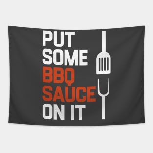 Put Some BBQ Sauce On It Summer Barbeque Tapestry