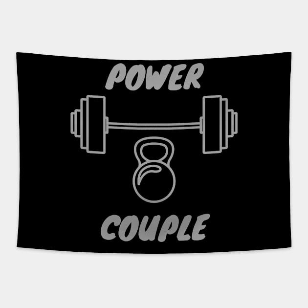 Power Couple Tapestry by Doddle Art