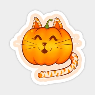 Pumpkin Kitty Magnet