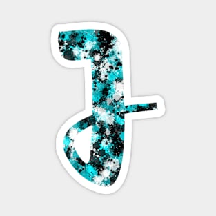 Paint Splash Letter J Magnet