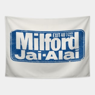 Milford Jai-Alai - 1970s Aesthetic Tapestry