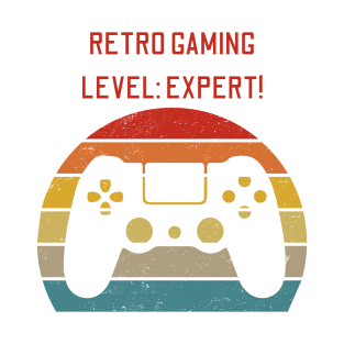 Retro Gaming Level: Expert! Retro Games Lover T-Shirt