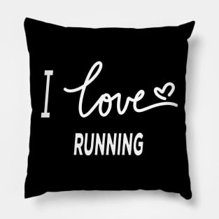 I Love Running Pillow