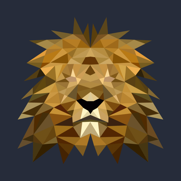 Geometric Lion by rikadonye