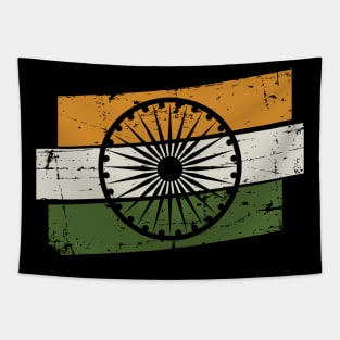 Vintage Indian Flag Tapestry