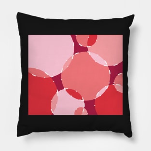 Pink Shade Ellipse Pattern Pillow