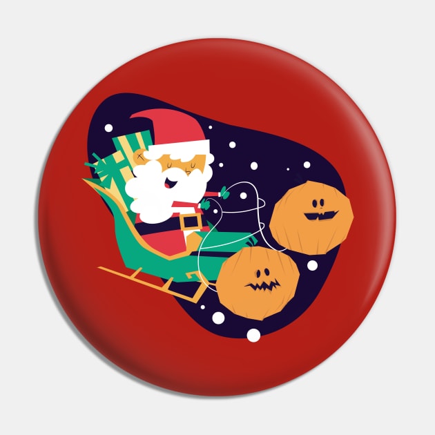 Halloween Christmas Pin by Safdesignx