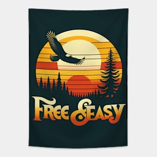 Retro Eagle Soaring Tee - "Free & Easy" Series Tapestry