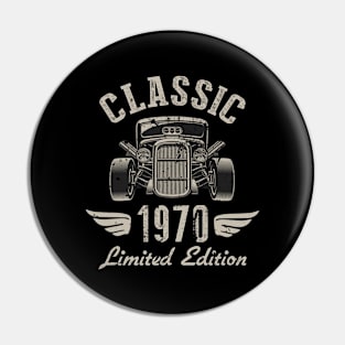 52 Year Old Gift Classic 1970 Limited Edition 52nd Birthday Pin