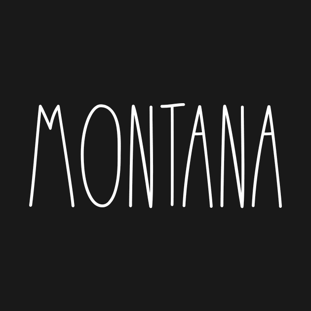 Montana Cute Minimalist Long Letters by vintageinspired