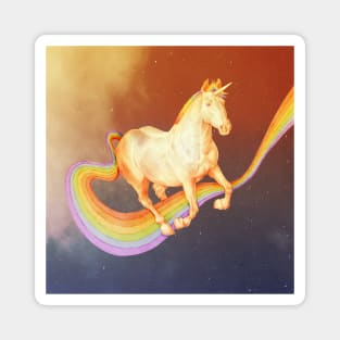 rainbow unicorn 2 Magnet