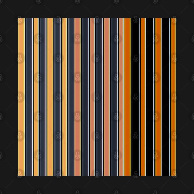 Orange and black stripe pattern by FlossOrFi