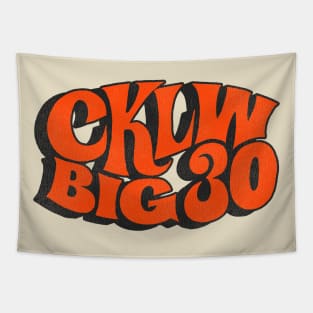 Retro CKLW 800 Windsor / Detroit Radio Station Tapestry