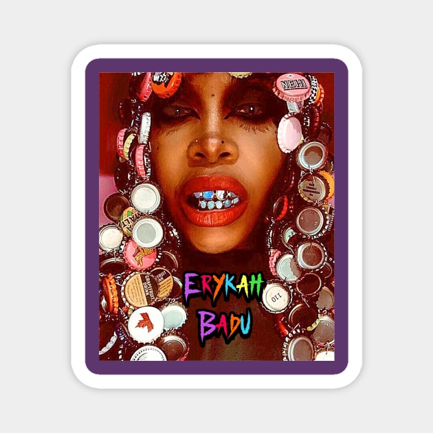 Erykah Badu - Pure Grillz Magnet by M.I.M.P.