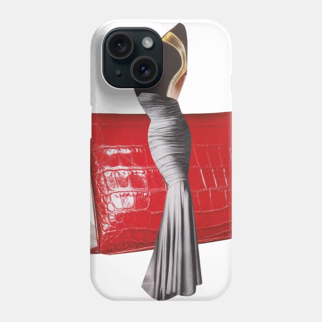 The Lady with Red Shoes Phone Case by Luca Mainini