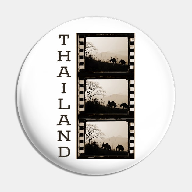 Thai Elephants In The Jungle Triptych Photograph Pin by VintCam