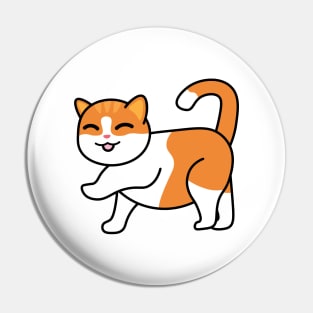 Fat Chonky Cat Walking Pin
