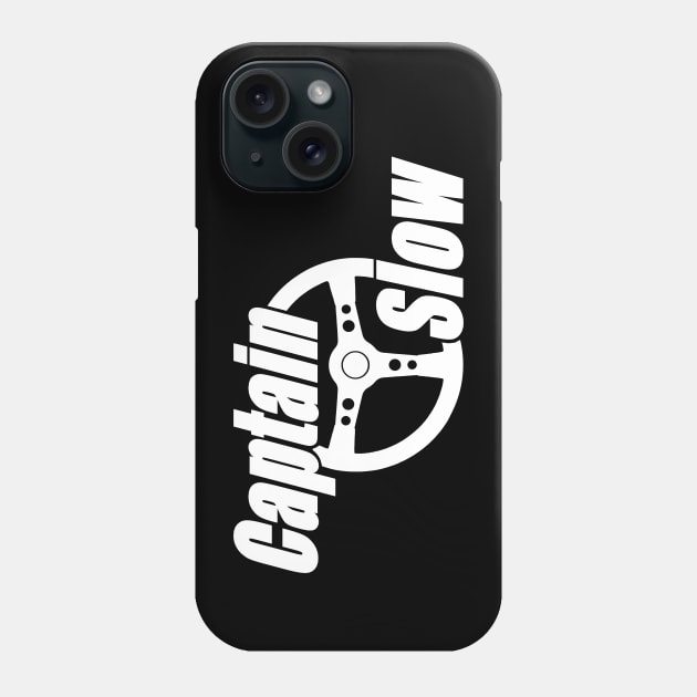 Captain Slow classic logo (white) Phone Case by jaagdesign