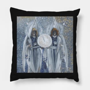 Angels Announcing the Last Hour End of Times Pillow